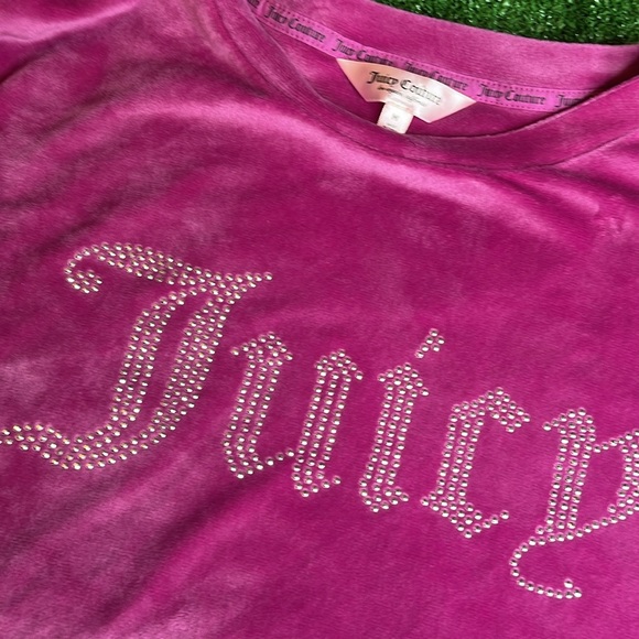Juicy Couture Velour Hot Pinkish/Purplish Sleepwear Pajama Pants & top SIZE MED - Picture 5 of 10